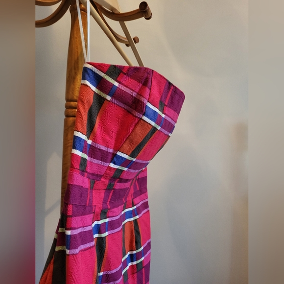 Banana Republic Plaid Strapless Size 2 Dress - Picture 9 of 12